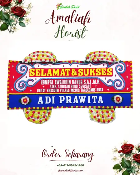 Papan Bunga Ucapan Selamat Lundong
